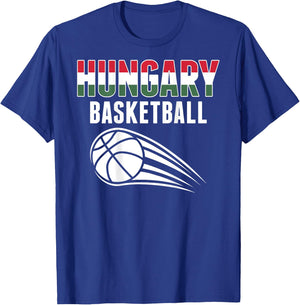 Hungary Basketball Fans Jersey - Hungarian Flag Sport Lovers T-Shirt - T-Shirt | Royal