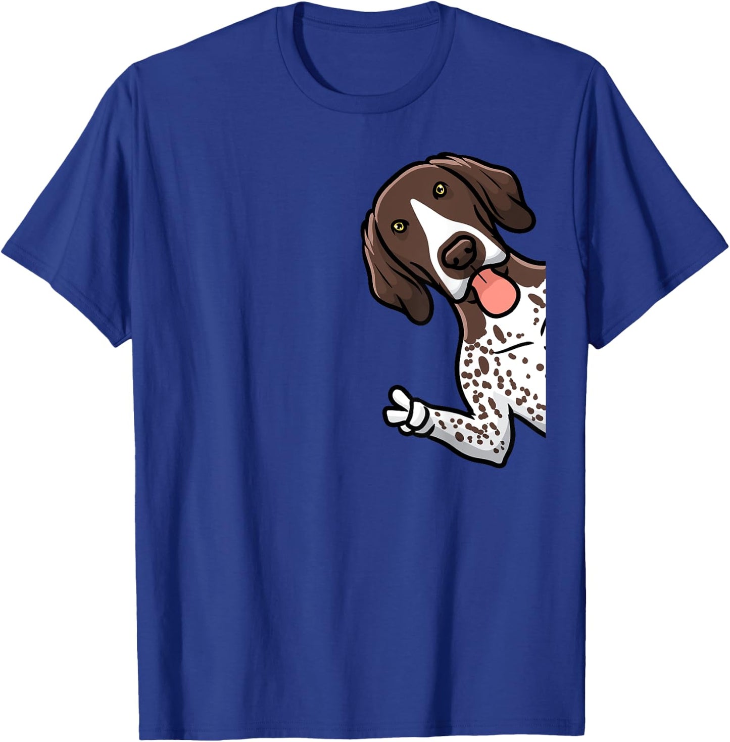 German Shorthaired Pointer Dog From Side T-Shirt - T-Shirt | Royal