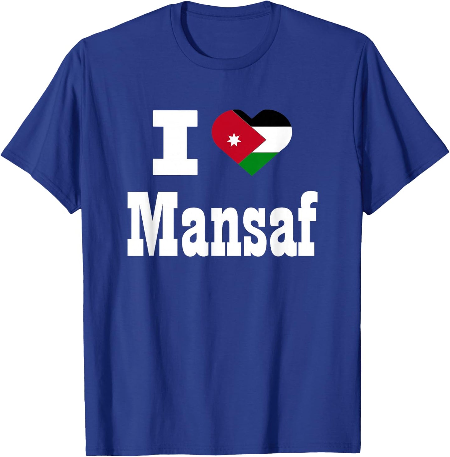 I love Mansaf foodie Jordan flag T-Shirt - T-Shirt | Royal