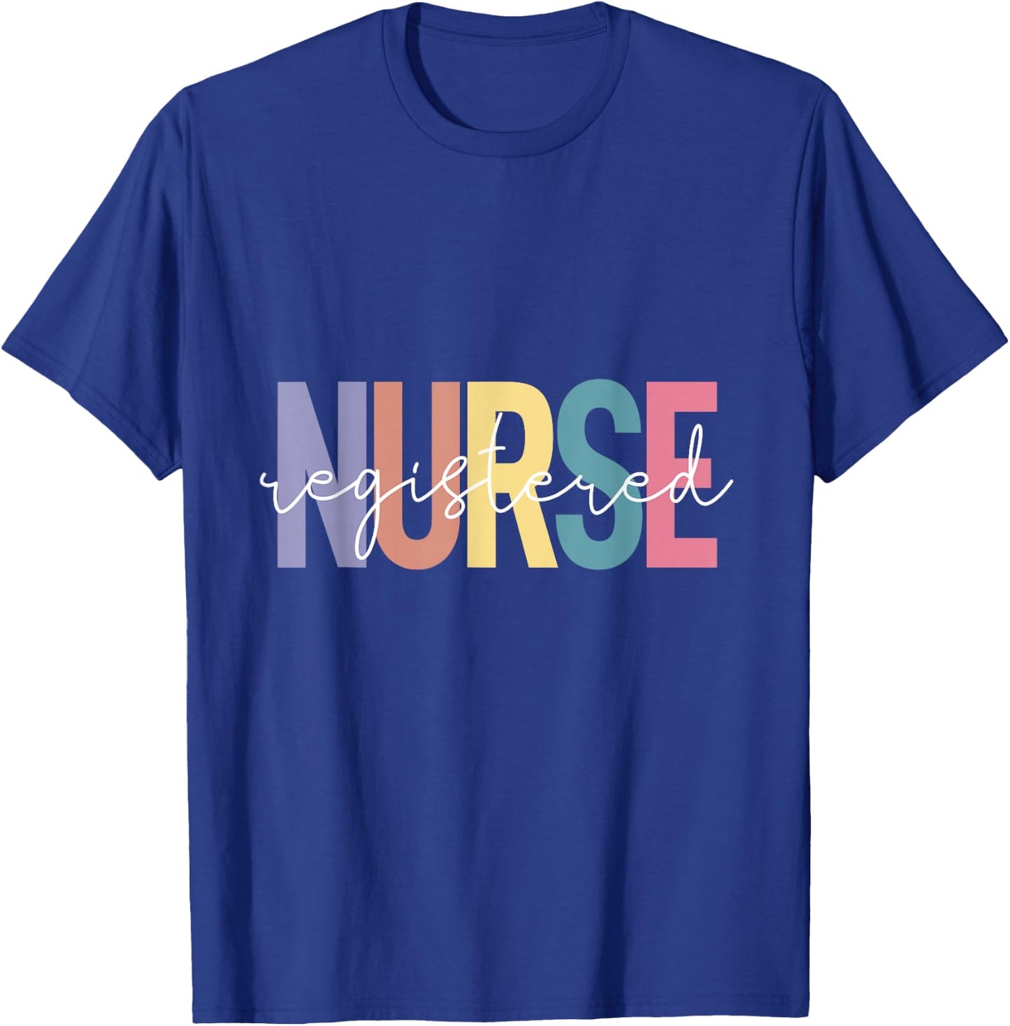 RN Nurse Vintage Print Registered Nurse Nursing School Women T-Shirt - T-Shirt | Royal