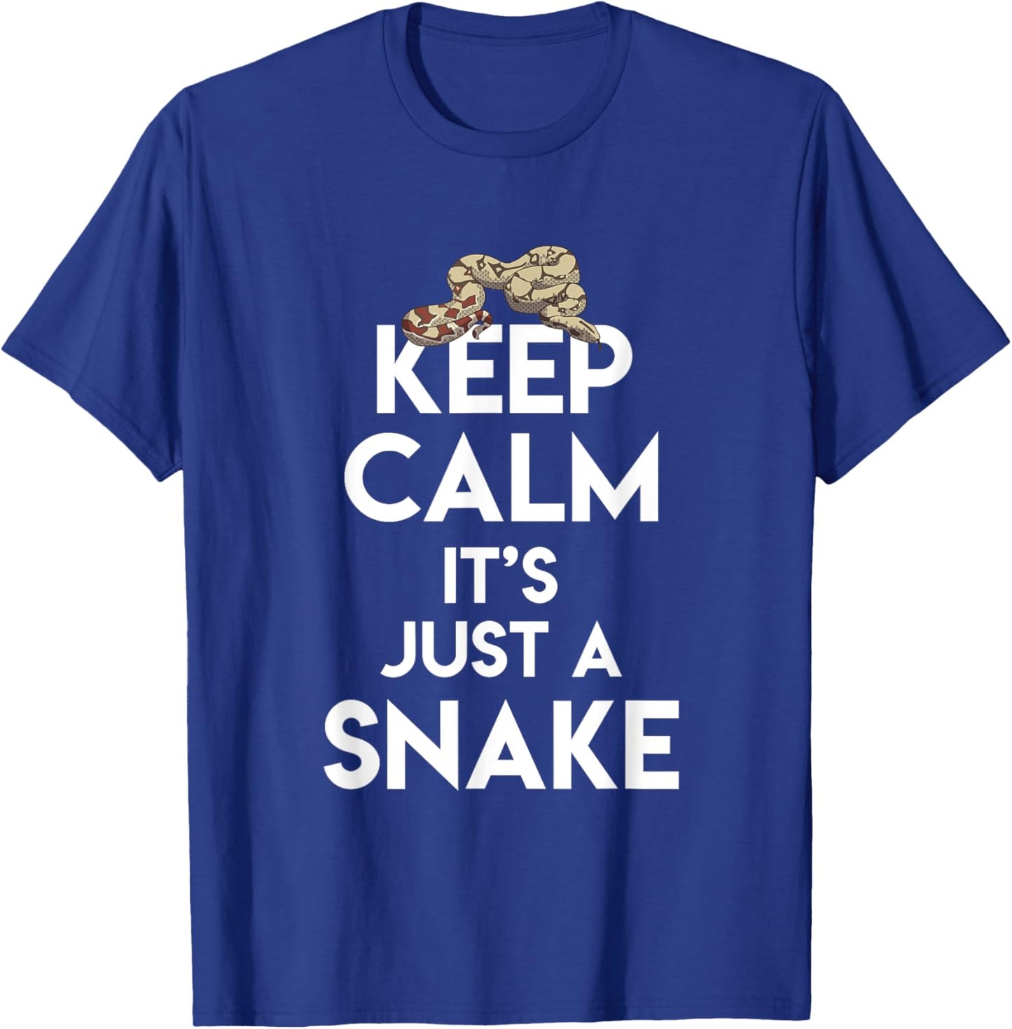 Stay Calm Snake Pet Owner Lover Gift T-Shirt - T-Shirt | Royal