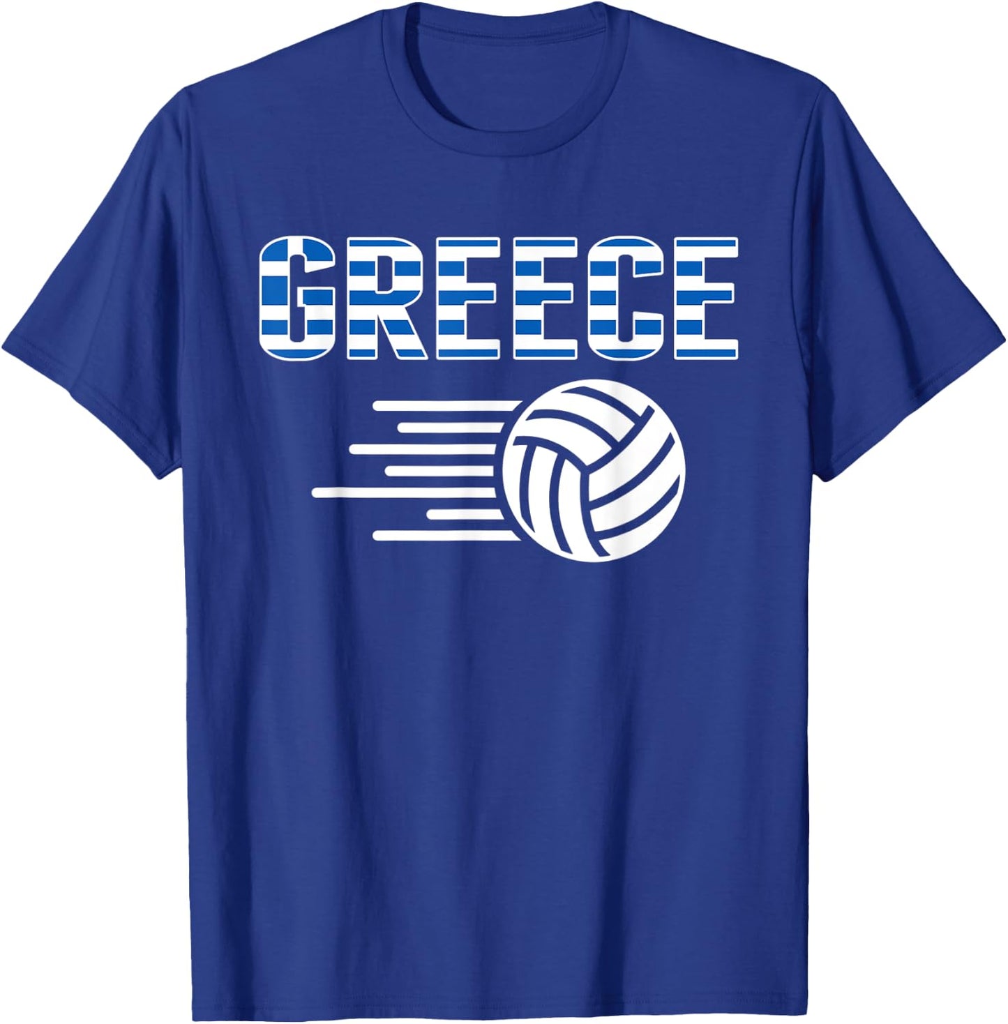 Greece Volleyball Lovers Jersey - Greek Flag Sport Fans T-Shirt - T-Shirt | Royal