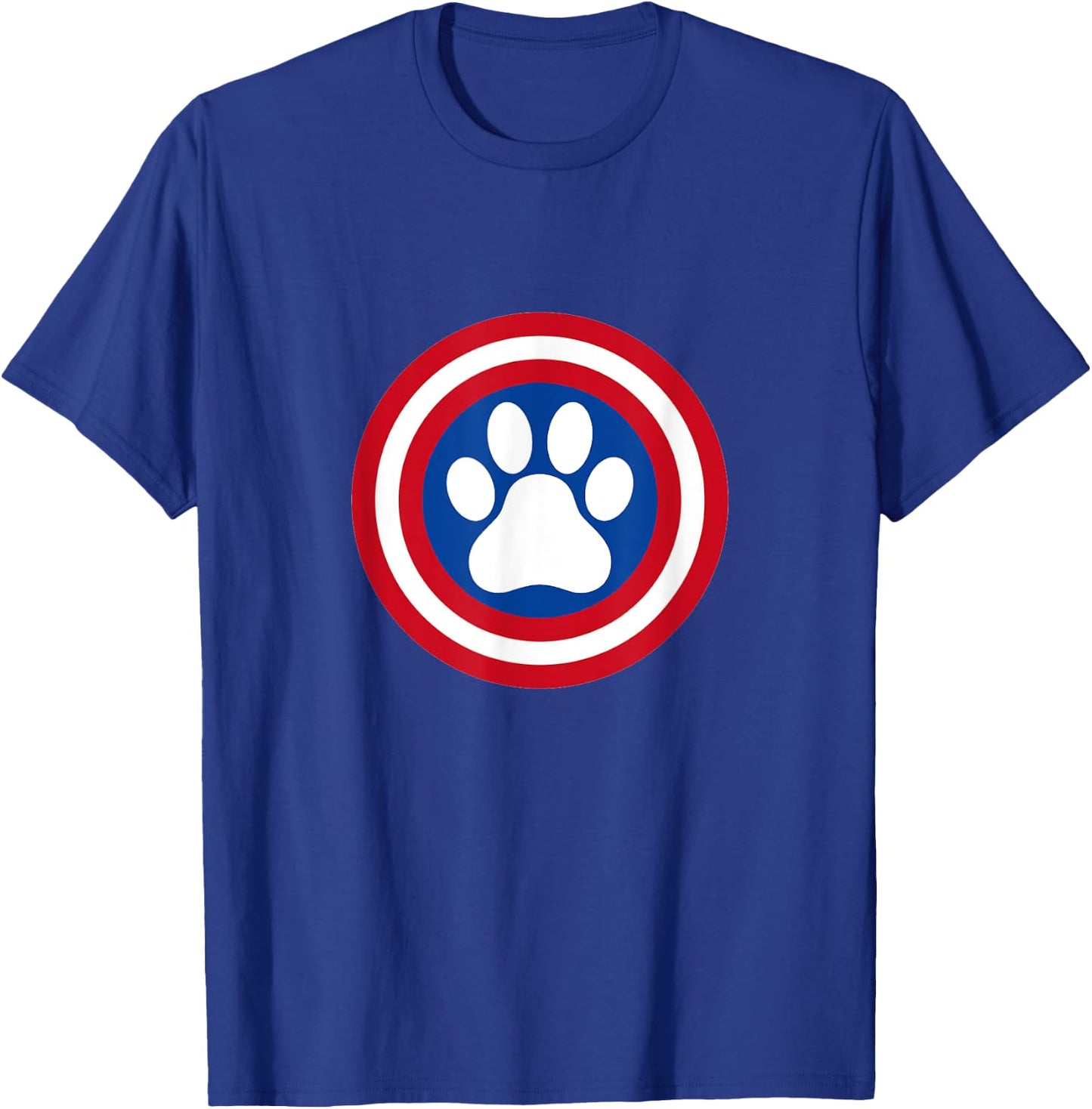Captain Dog Super Hero Funny Pet Lover T-Shirt - T-Shirt | Royal