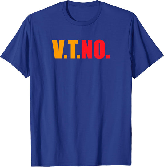 VT No for Amazing Associates V T NO T-Shirt - T-Shirt | Royal