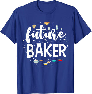 Future Baker - Cute Children's Aspirational Gift T-Shirt - T-Shirt | Royal