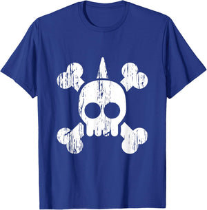 Punk Skull Bones Rock Music Aesthetic Subculture Rocker T-Shirt - T-Shirt | Royal