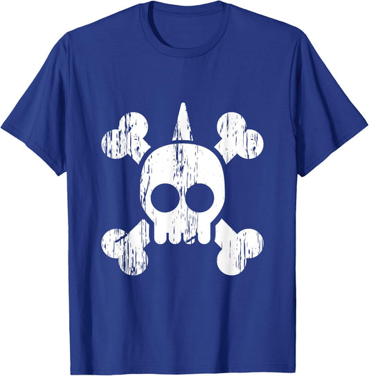 Punk Skull Bones Rock Music Aesthetic Subculture Rocker T-Shirt - T-Shirt | Royal