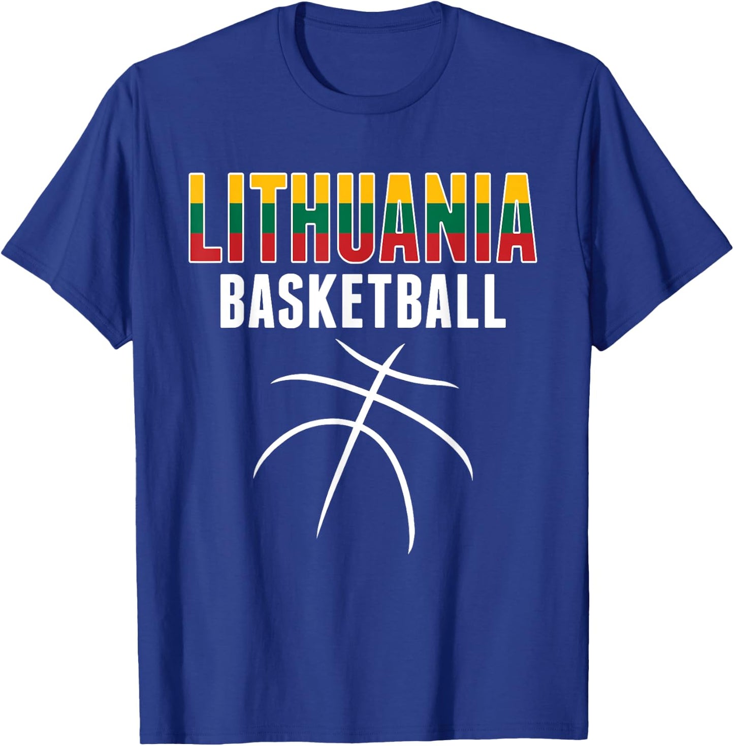 Lithuania Basketball Fans Jersey - Lithuanian Sport Lovers T-Shirt - T-Shirt | Royal