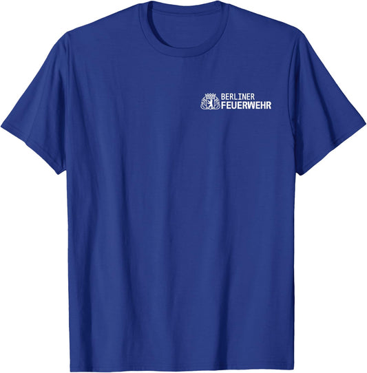 Germany Berlin Fire Department Feuerwehr Firefighter T-Shirt - T-Shirt | Royal