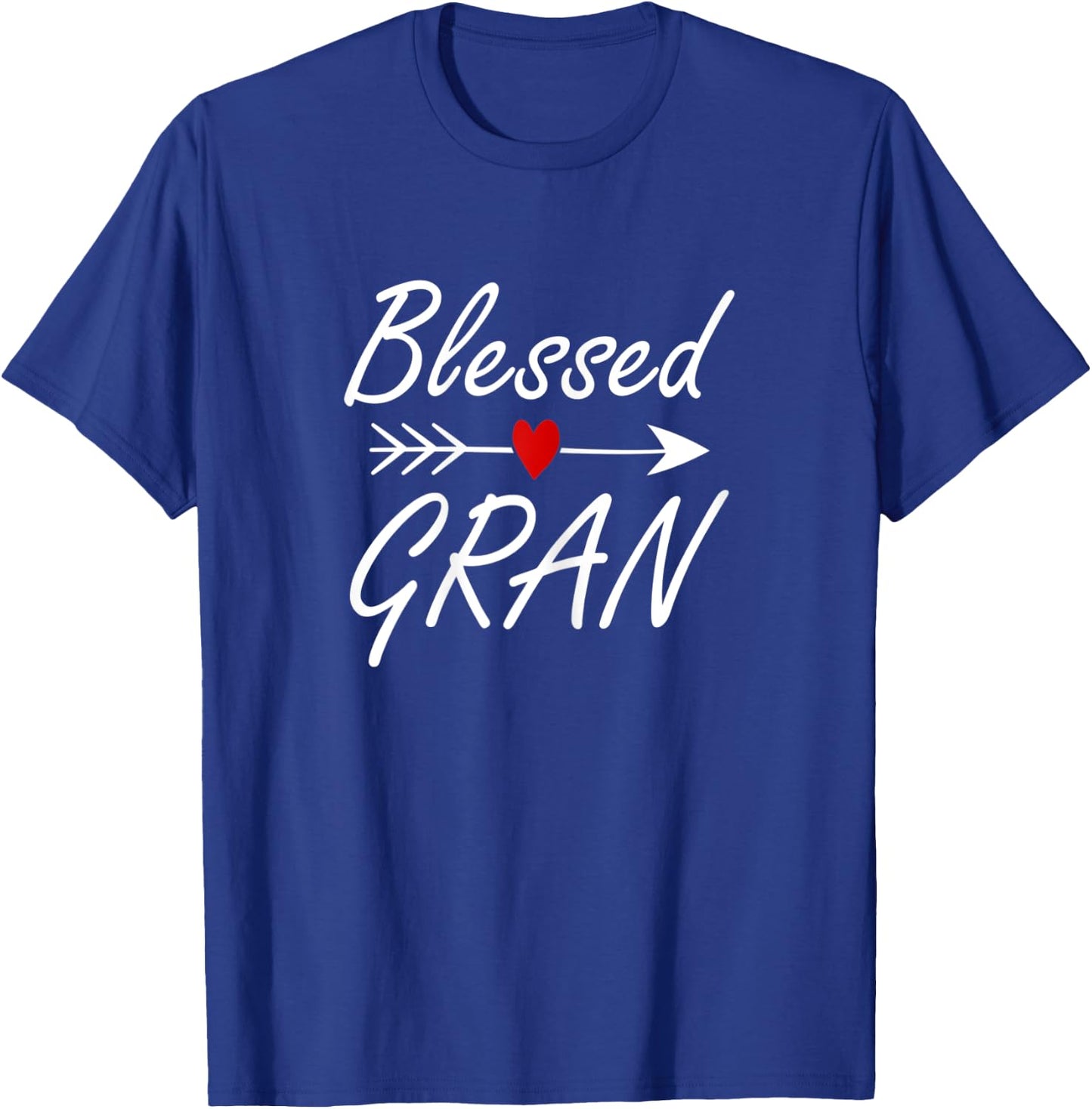 Blessed Gran With Heart Arrow Grandma Mothers day T-Shirt - T-Shirt | Royal