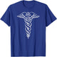 Caduceus Symbol Nurse Doctor Medic Rn Np Na Hospital T-Shirt - T-Shirt | Royal