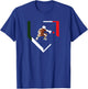 Mexico Baseball Hind Catcher Mexican Flag Little Leaguer Mex T-Shirt - T-Shirt | Royal