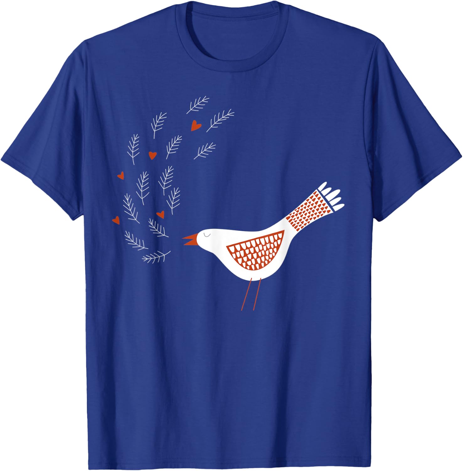 Scandinavian Birds T-Shirt - T-Shirt | Royal