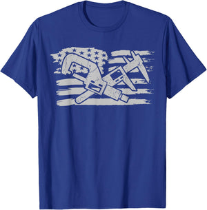 CNC Machinist Profession Machine Tools Operator Machinery T-Shirt - T-Shirt | Royal