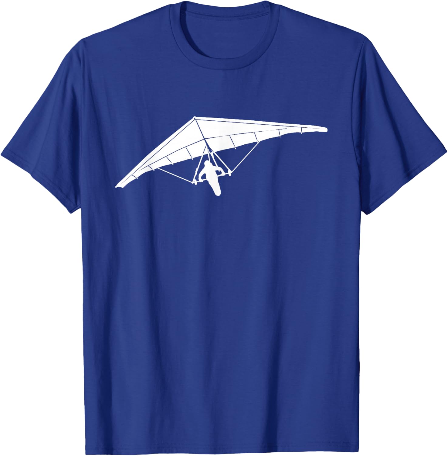 Silhouette Hang Gliding Air Pilot Flight Glider Aircraft Fan T-Shirt - T-Shirt | Royal
