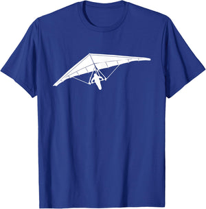 Silhouette Hang Gliding Air Pilot Flight Glider Aircraft Fan T-Shirt - T-Shirt | Royal