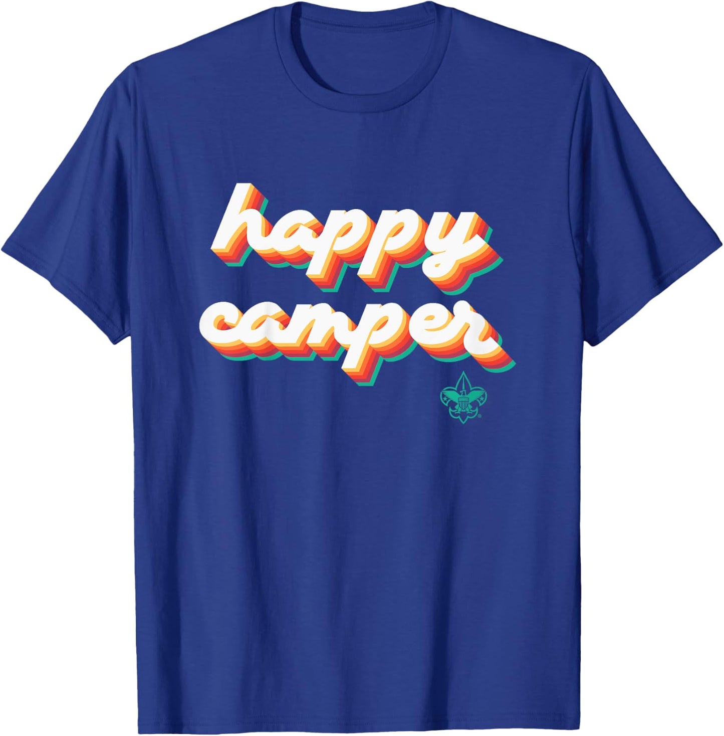 Kids Happy Camper Youth T-Shirt - T-Shirt | Royal