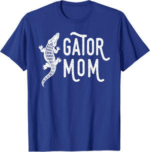 Fun Gator Mom Shirt, Reptile Alligator Mother T-Shirt - T-Shirt | Royal