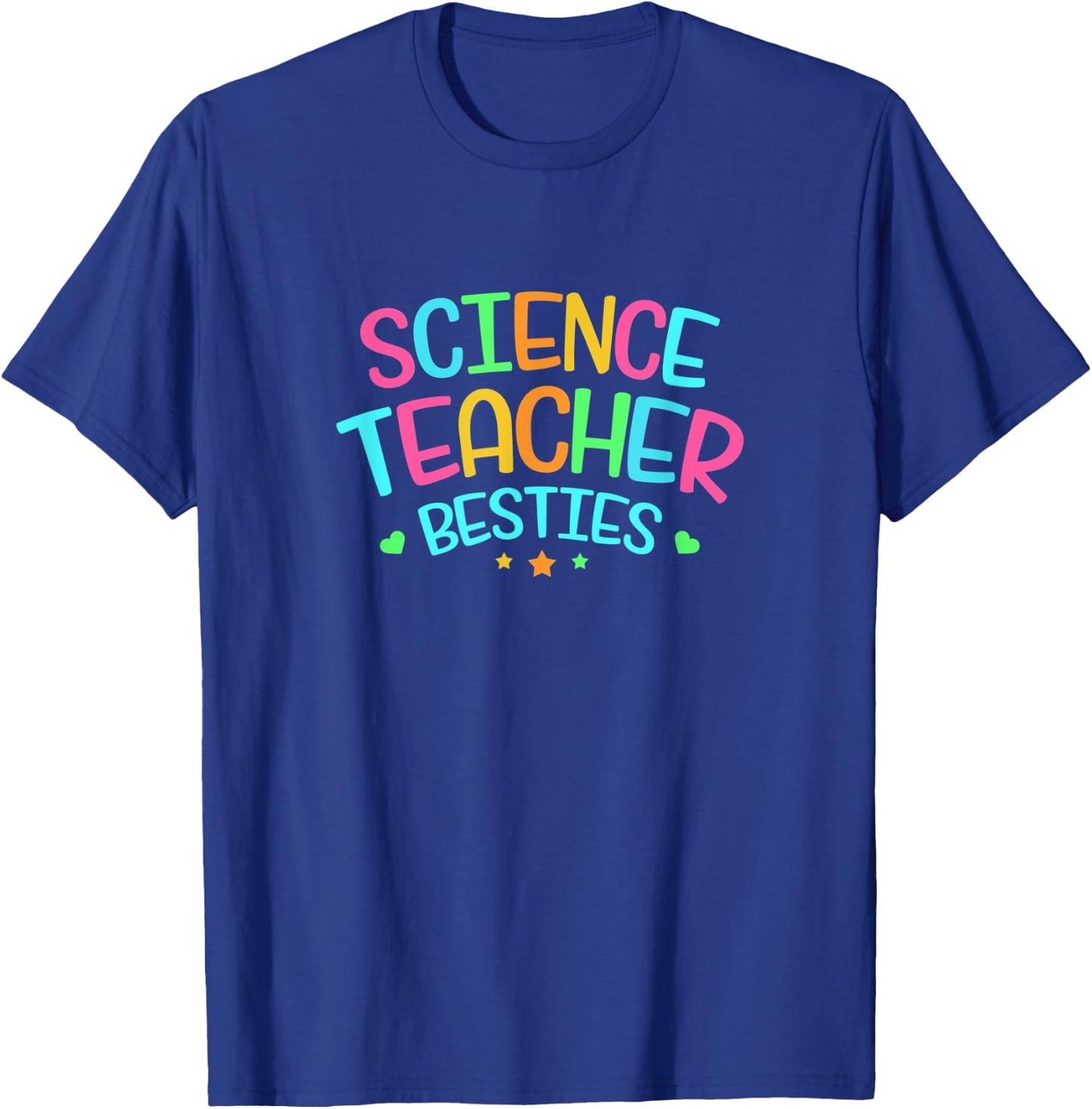 Teacher Bestie Design Colorful Science Gift T-Shirt - T-Shirt | Royal