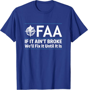FAA Federal Aviation Authority Shirt Funny Conservative Gift T-Shirt - T-Shirt | Royal