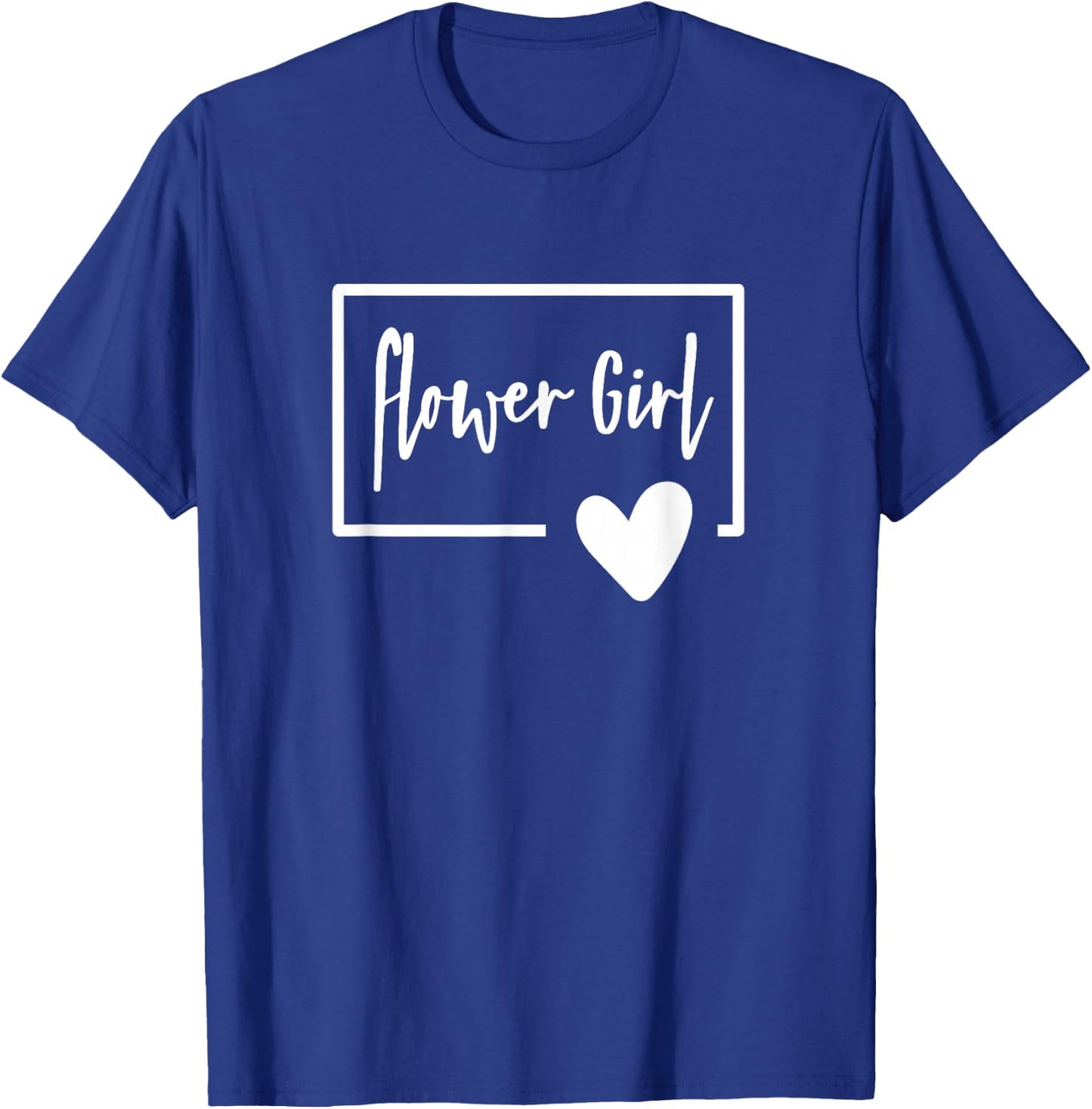 Flower Girl - Wedding Day Little Girls Heart Getting Ready T-Shirt - T-Shirt | Royal