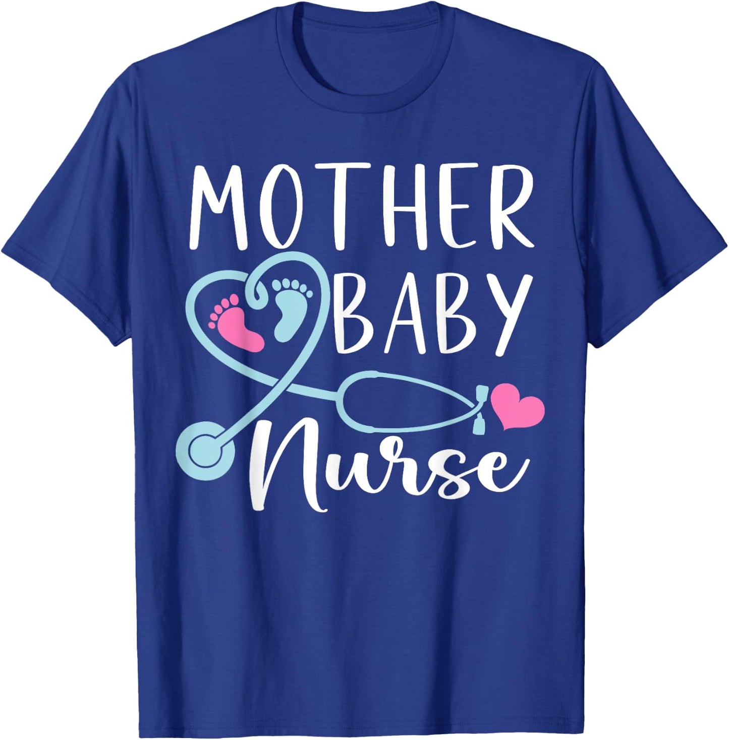 Postpartum Mother Baby Nurse Mom Baby Postpartum Nursing T-Shirt - T-Shirt | Royal