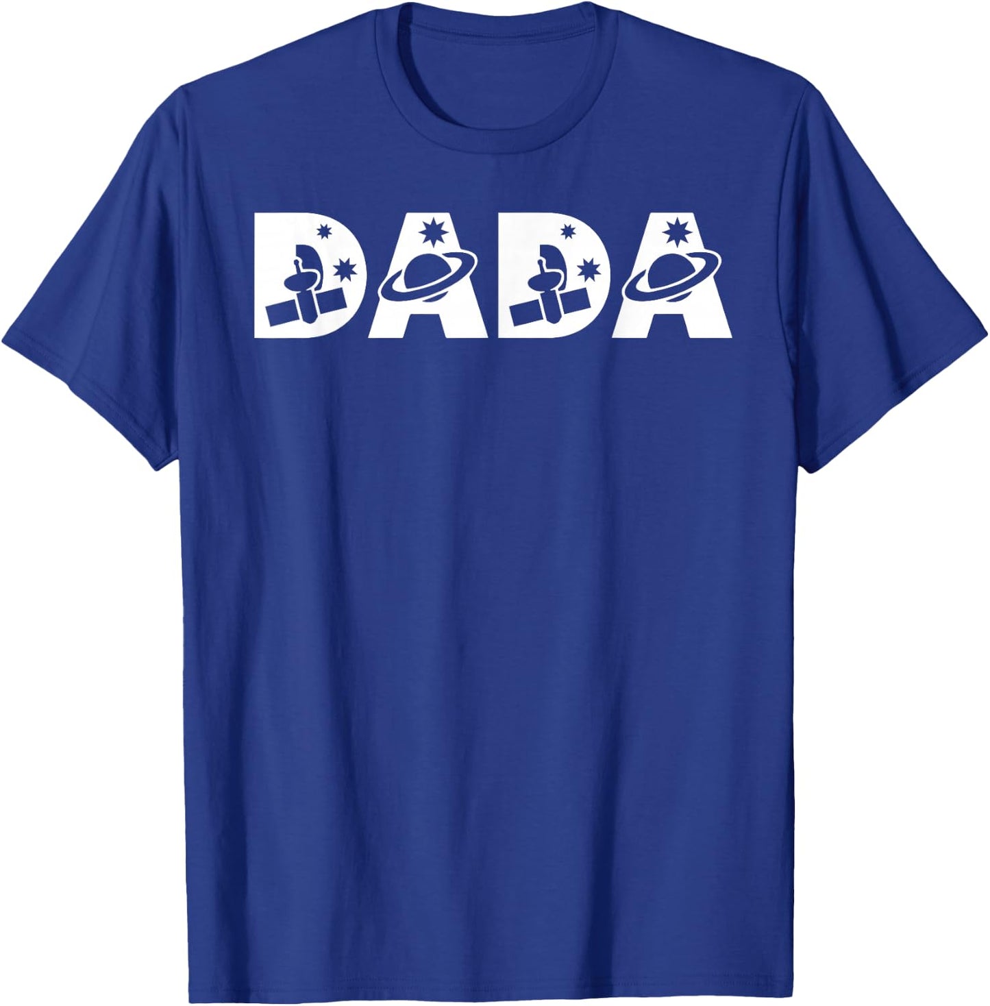Funny Dada Space Astronaut Birthday Party T-Shirt - T-Shirt | Royal