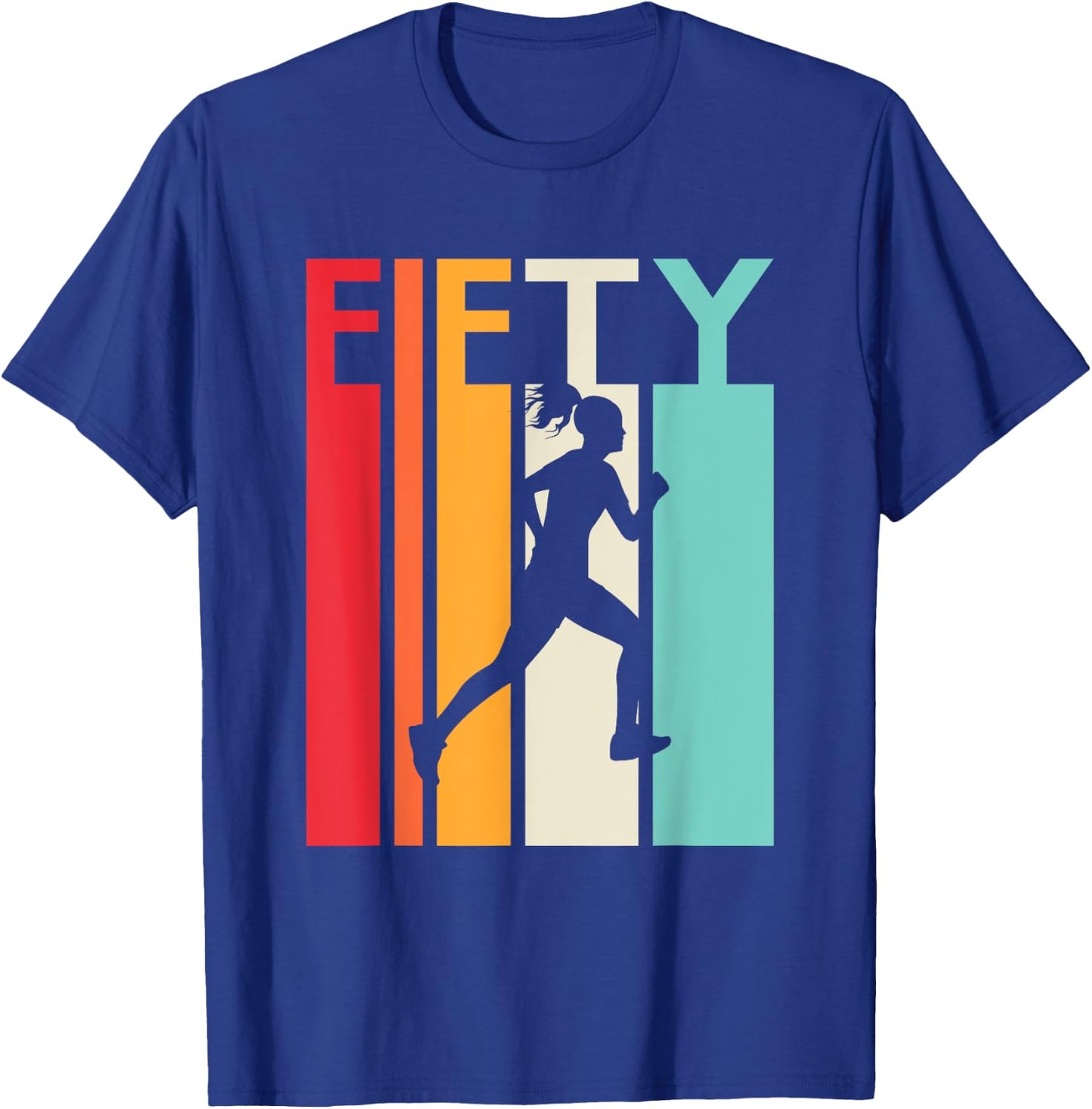 50th Birthday Gift Vintage Running Shirt for 50 Year Old T-Shirt - T-Shirt | Royal