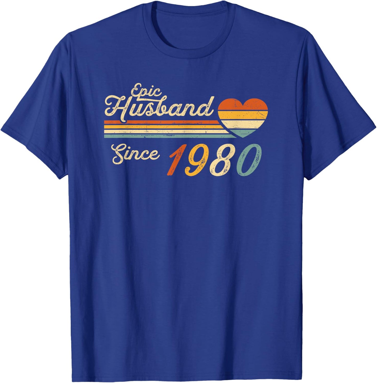 45th wedding anniversary - Epic Husband Since 1980 45 years T-Shirt - T-Shirt | Royal