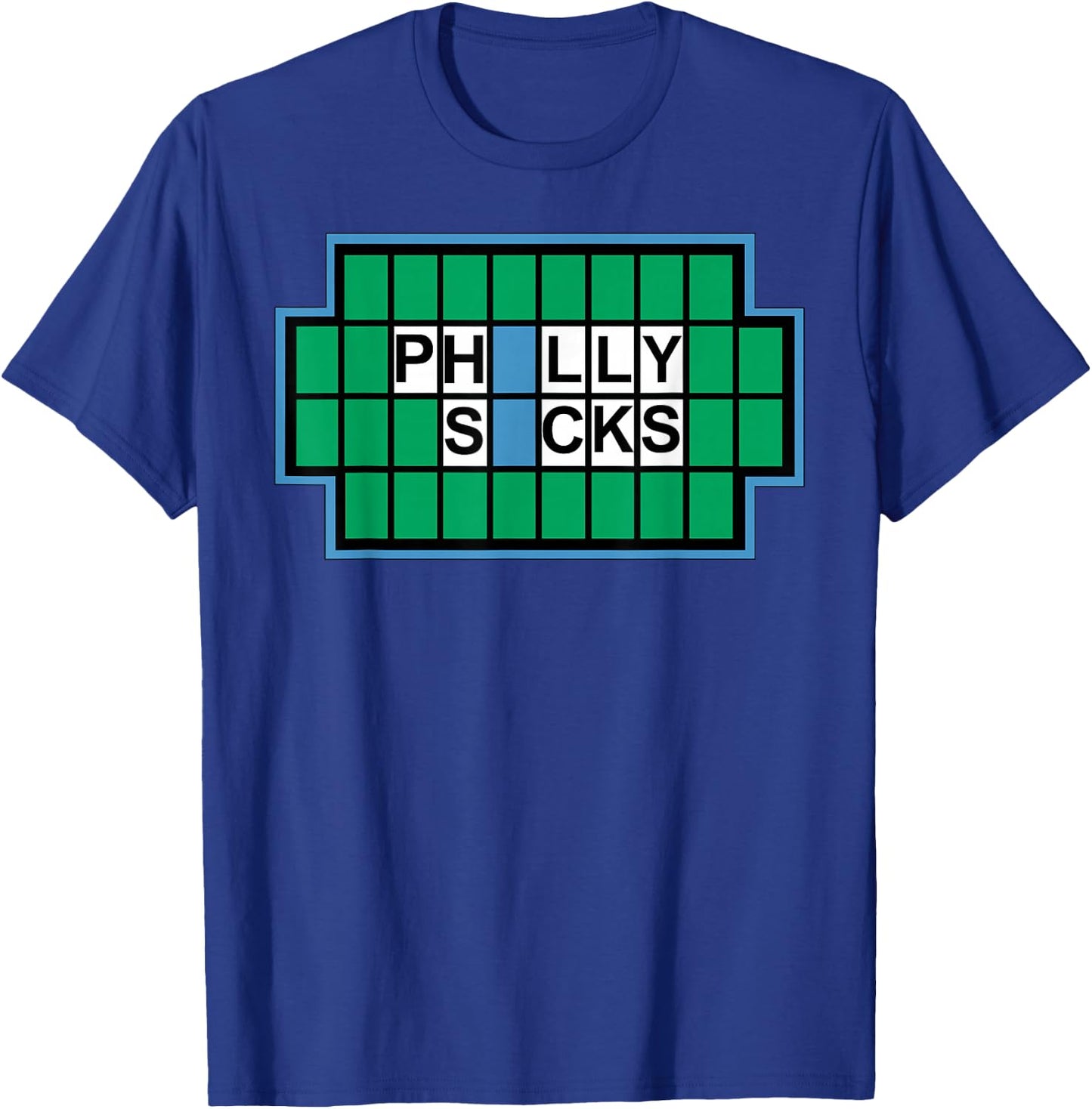 Miftees Philly Sucks - Black, Small, -Adults, Short Sleeve, , Sports-Fan , Christmas, Birthday Gift T-Shirt - T-Shirt | Royal