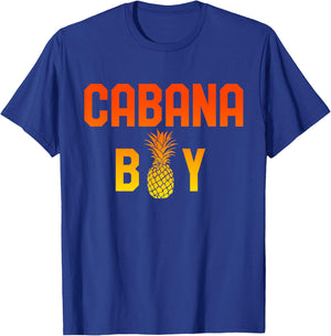 Cabana Boy Funny Pool Boy Beach Retro Pineapple T-Shirt - T-Shirt | Royal