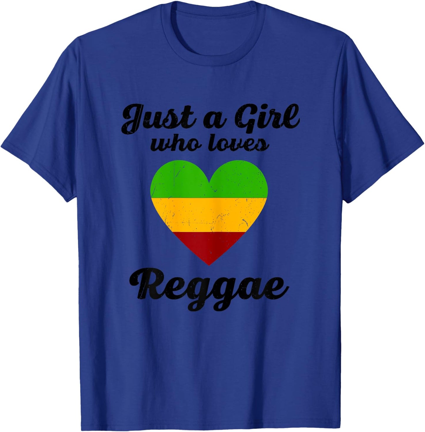 Just A Girl Who Loves Reggae Music Funny Rastafari Rasta T-Shirt - T-Shirt | Royal