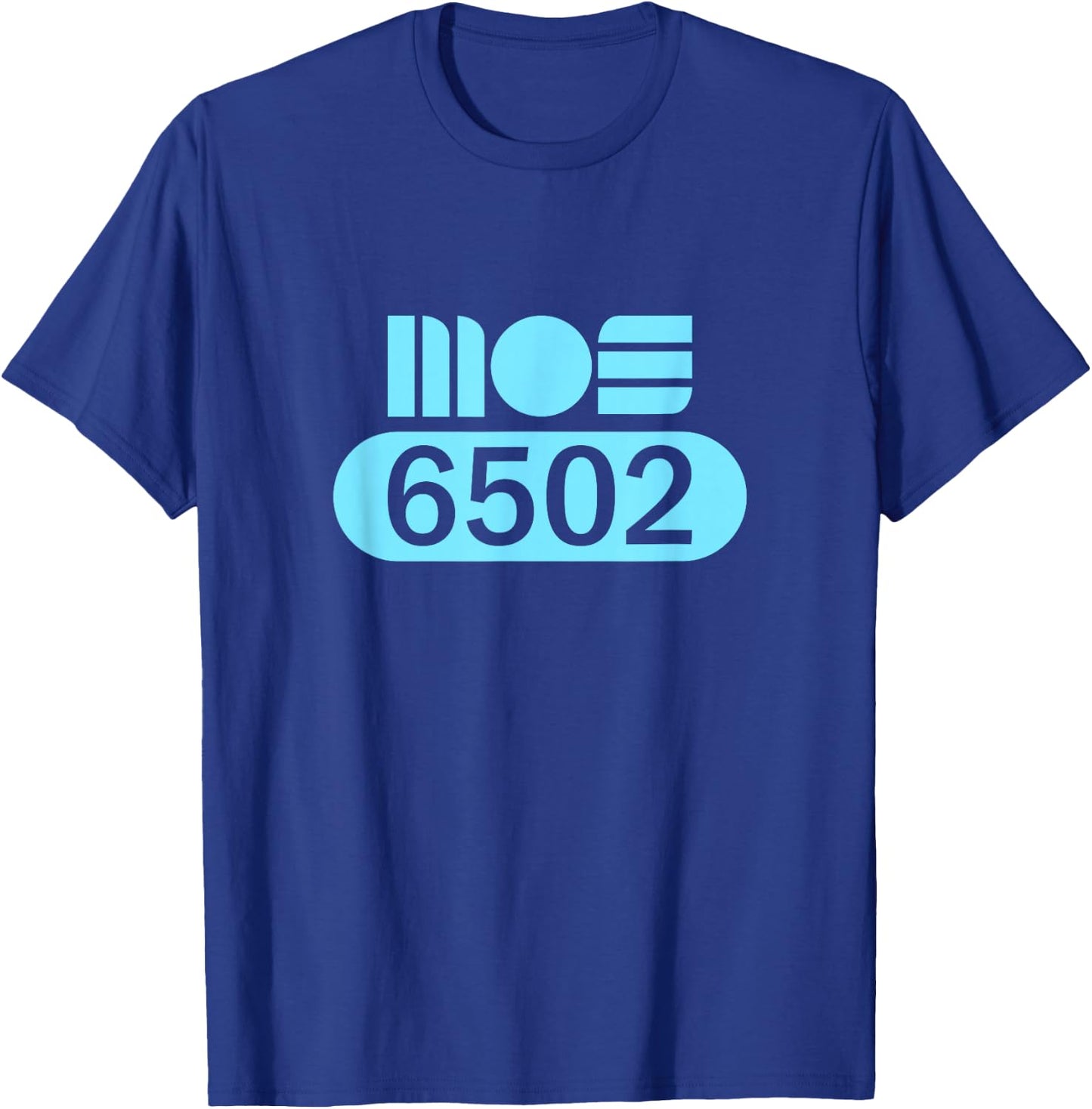MOS 6502 CPU Retro Programmer Coder Processor Old School T-Shirt - T-Shirt | Royal