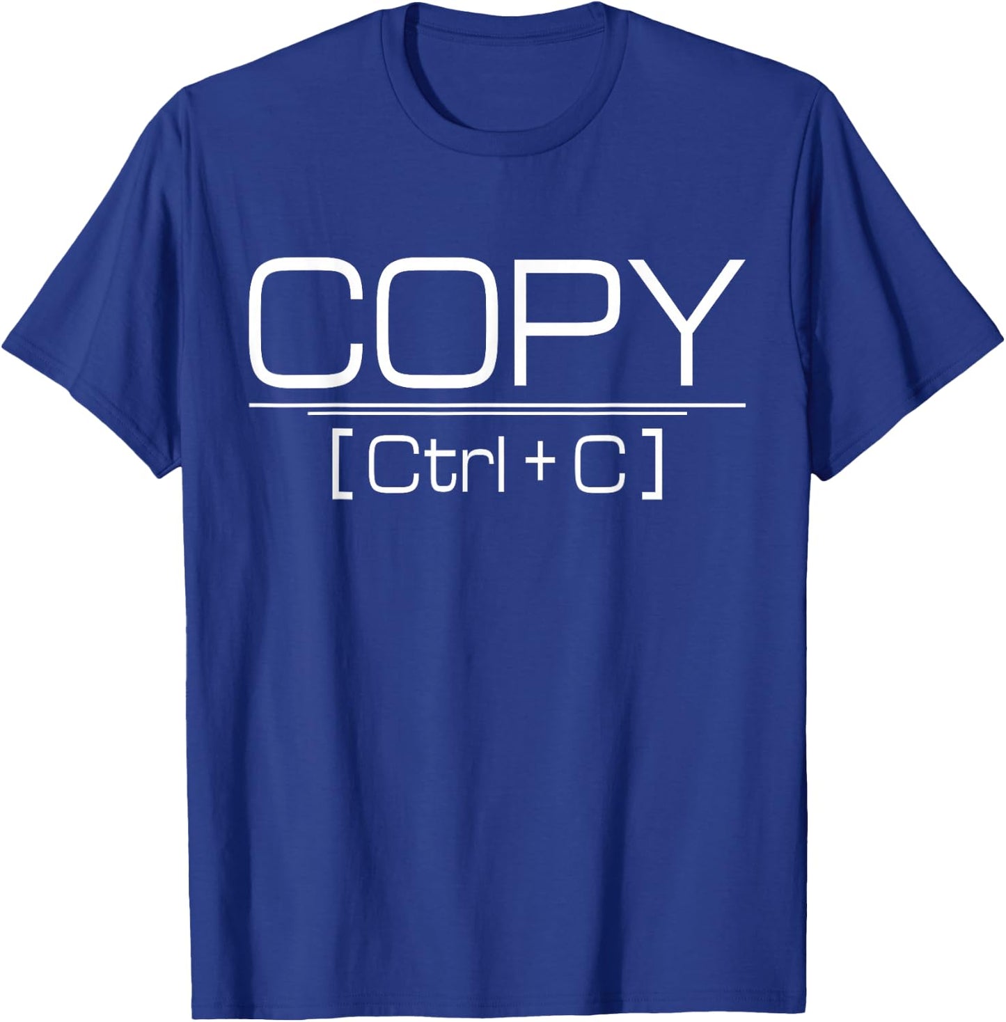 Matching Copy And Paste CTRL + C and Family Outfits T-Shirt - T-Shirt | Royal
