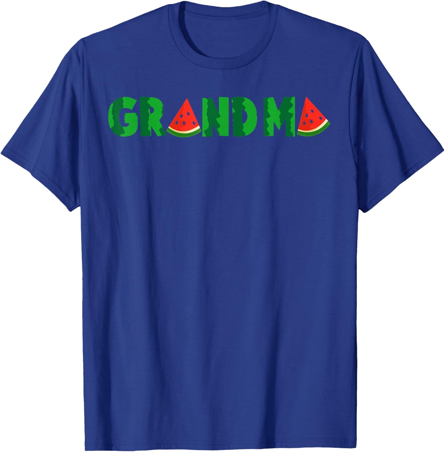 Grandma Watermelon Tropical Summer Fruit Melon T-Shirt - T-Shirt | Royal