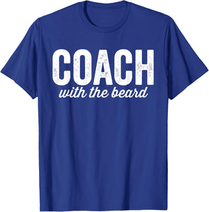 Dibs on The Coach with the Beard Funny Matching Couples T-Shirt - T-Shirt | Royal