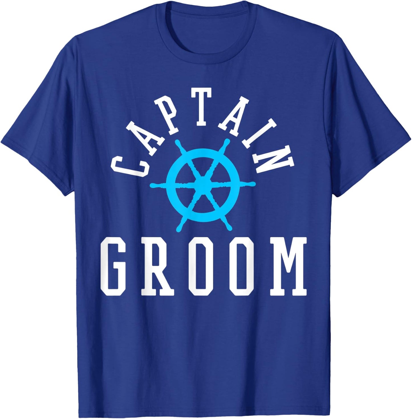 Groom Nautical Wedding Cruise Ship Yacht T-Shirt - T-Shirt | Royal