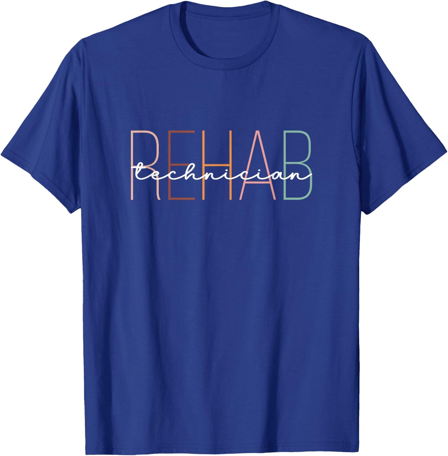 Retro Rehab Technician T-Shirt - T-Shirt | Royal