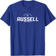Russell Massachusetts MA Vintage Athletic Sports Logo T-Shirt - T-Shirt | Royal