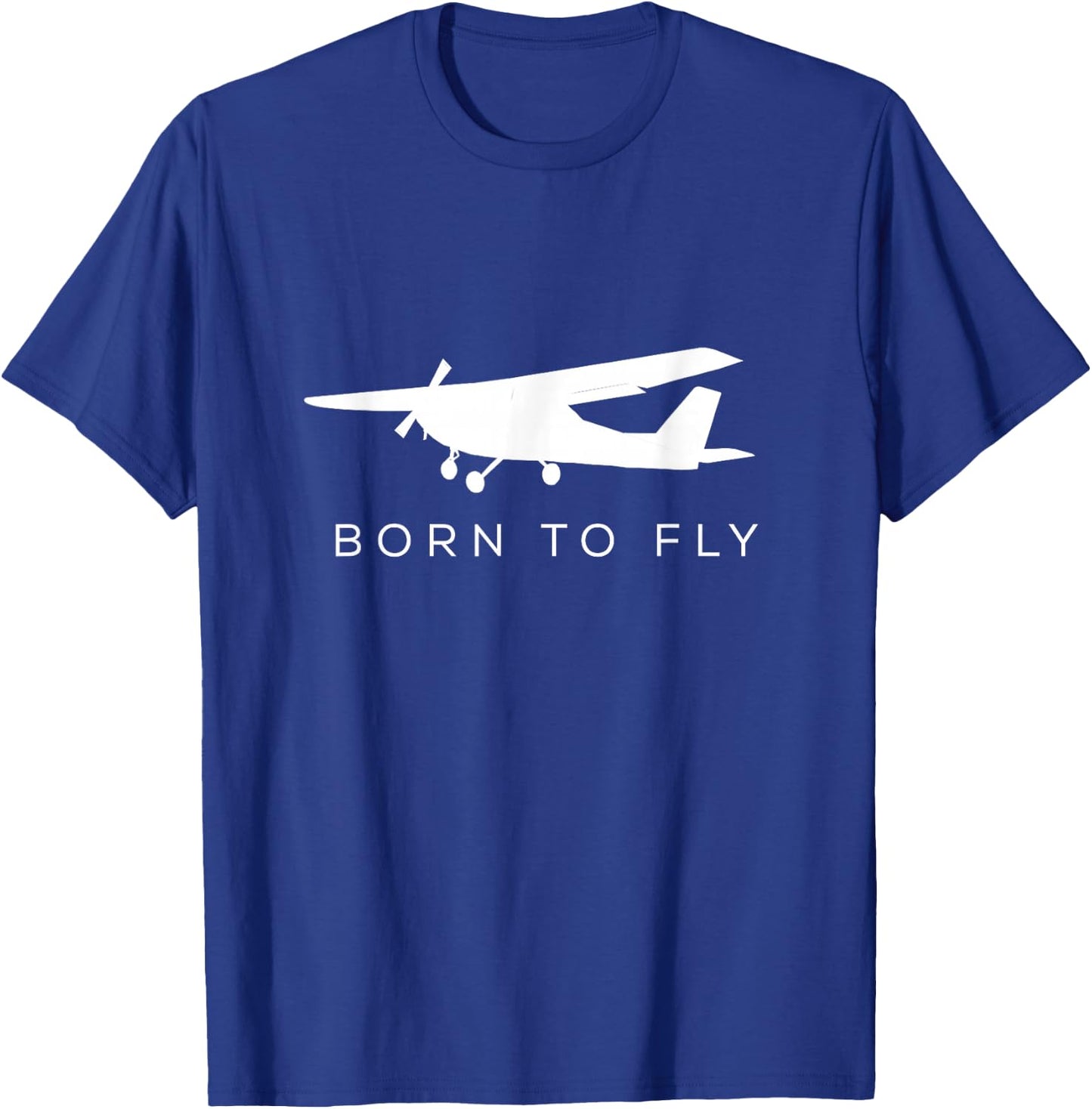 Bush Plane Silhouette Shirt - Born To Fly T-Shirt - T-Shirt | Royal