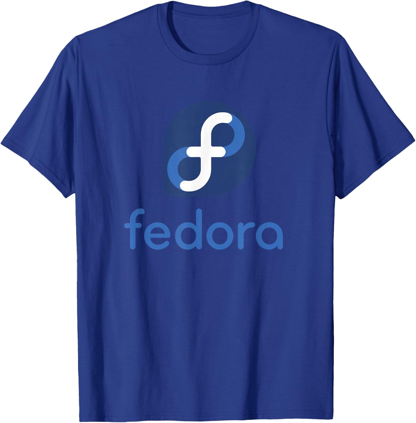 Linux Fedora lover tagline & Logo Open Source Os T-Shirt - T-Shirt | Royal