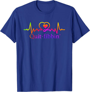 Quit Fibbing Atrial Fibrillation Nurse Funny Medicine Nurse T-Shirt - T-Shirt | Royal