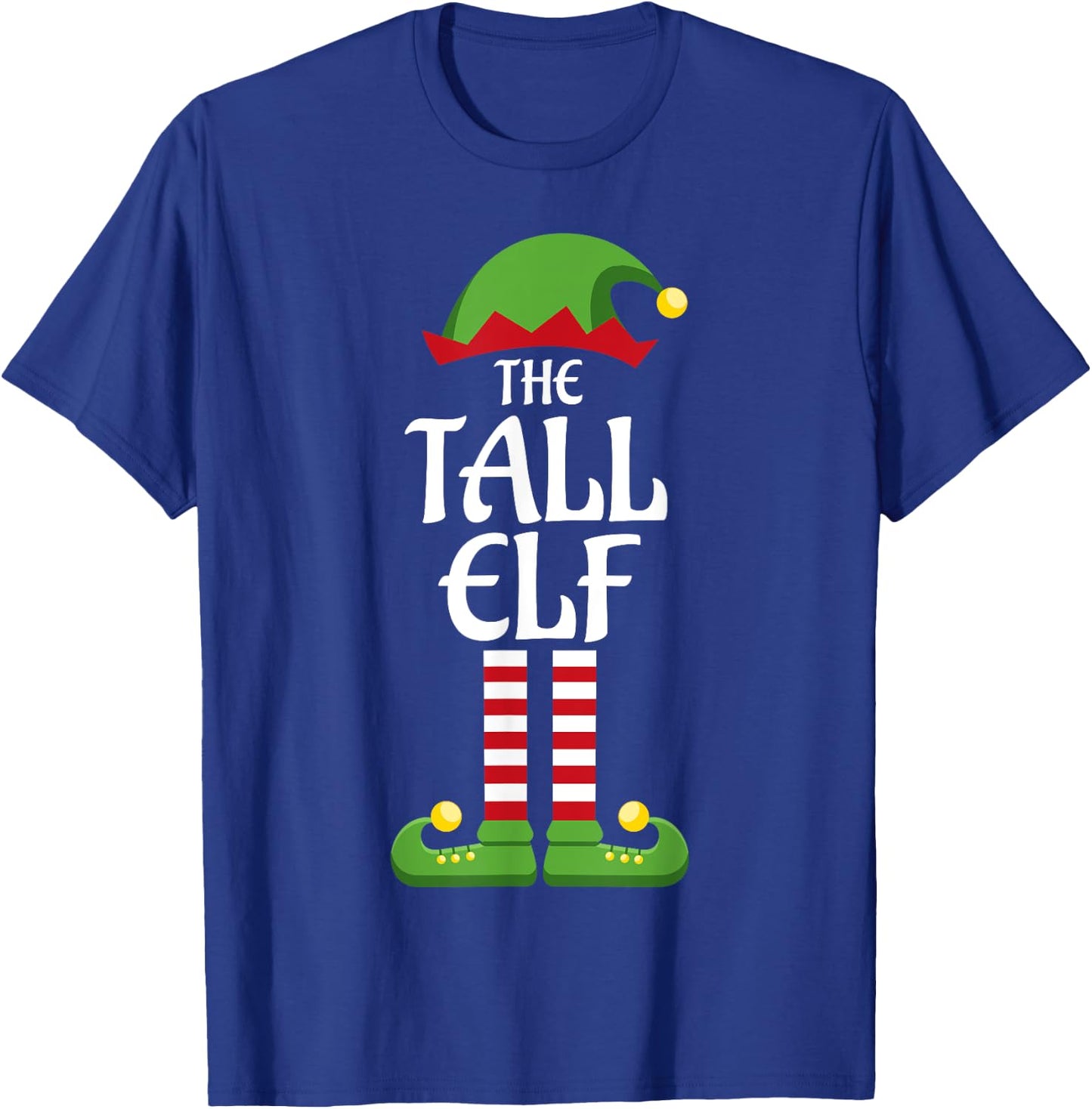 Tall Elf Family Matching Group Christmas T-Shirt - T-Shirt | Royal