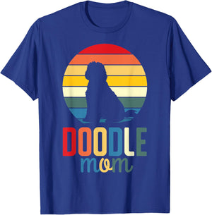 Vintage Doodle Mama Mama - Aussie Doodle & Goldendoodle T-Shirt - T-Shirt | Royal