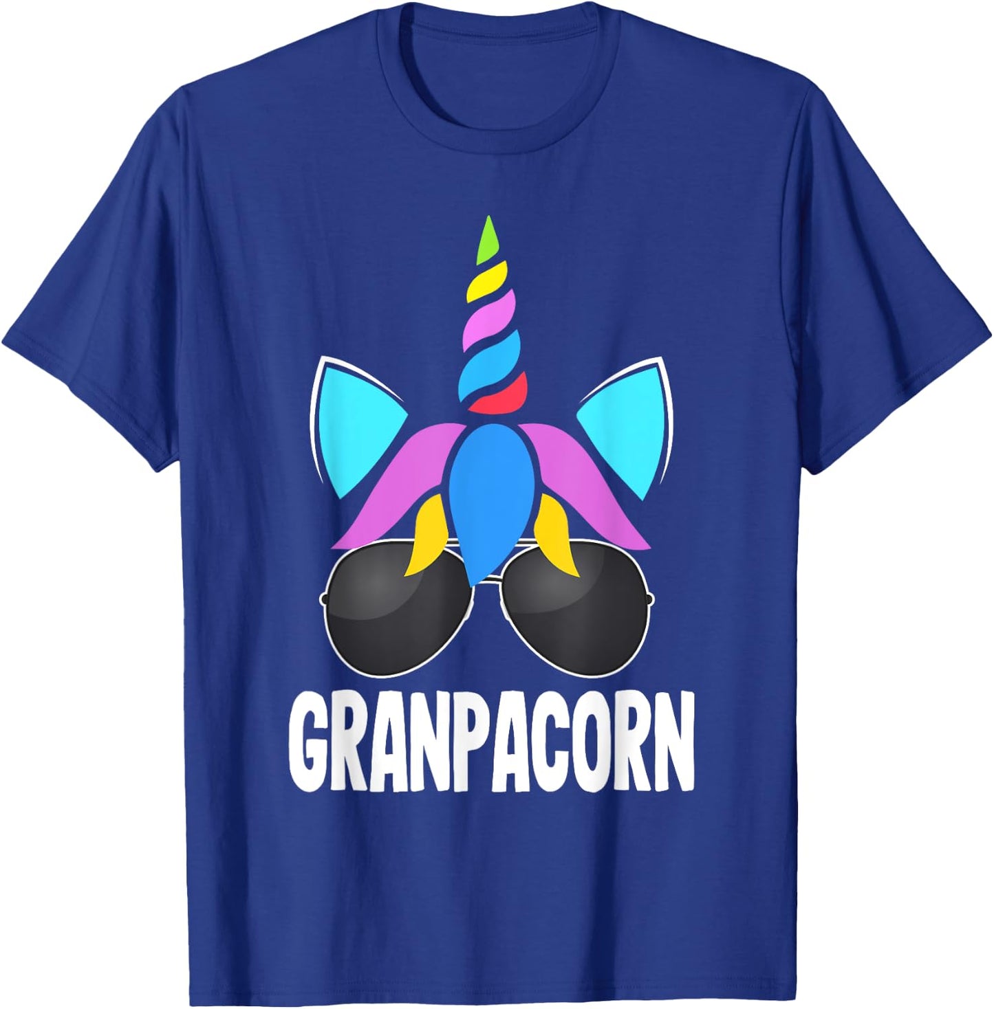 Grandpacorn Funny Unicorn Grandpa Father's Day T-Shirt - T-Shirt | Royal