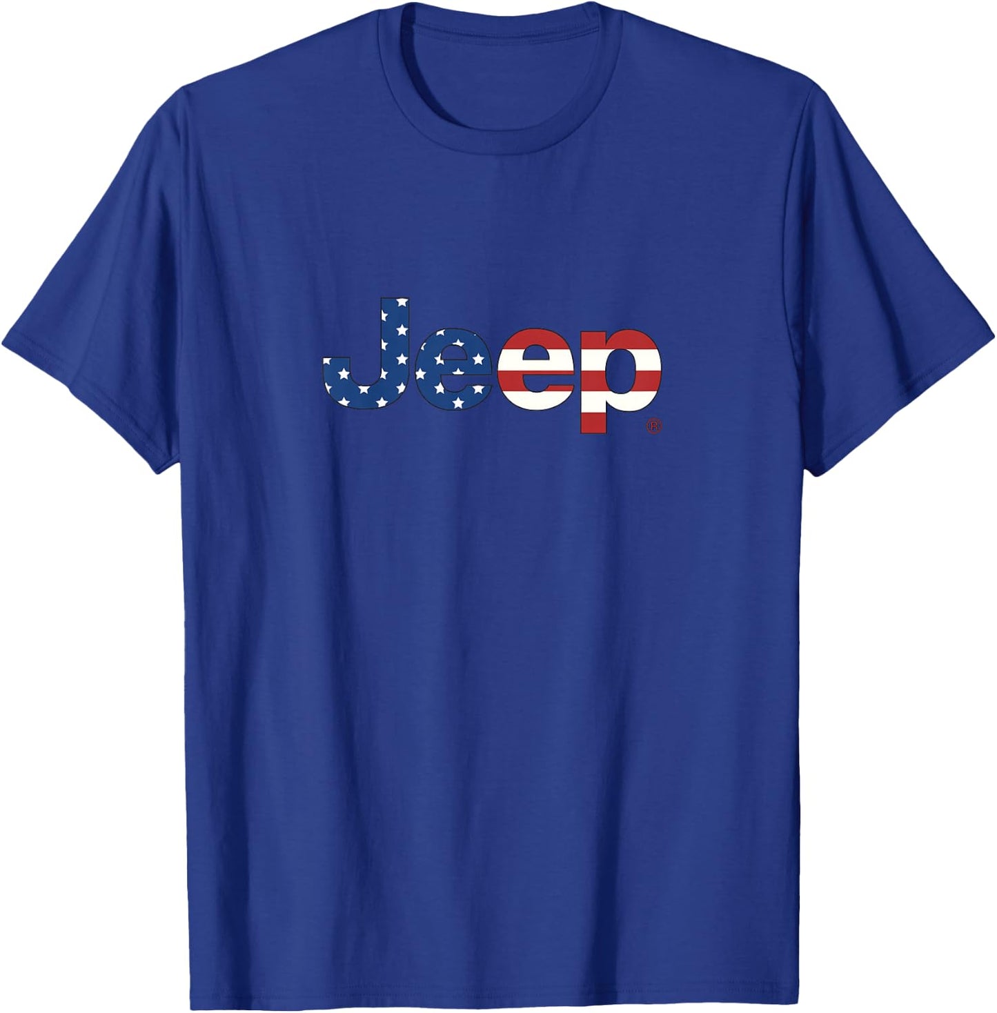 Kids Jeep Flag Wordmark Logo T-Shirt - T-Shirt | Royal