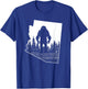 Arizona Bigfoot Nature State Pride Cool Sasquatch Silhouette T-Shirt - T-Shirt | Royal