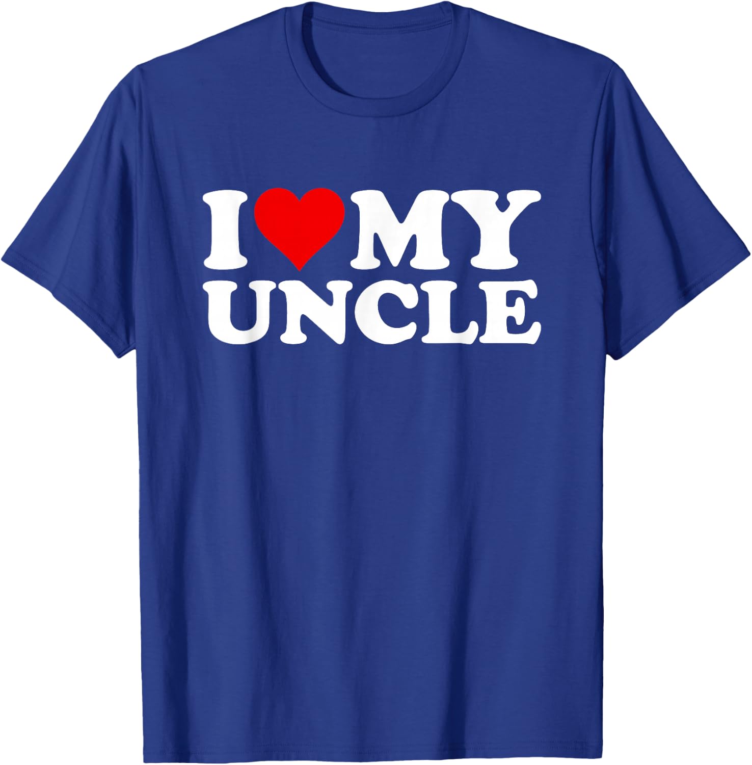 I Love Heart My Uncle T-Shirt - T-Shirt | Royal