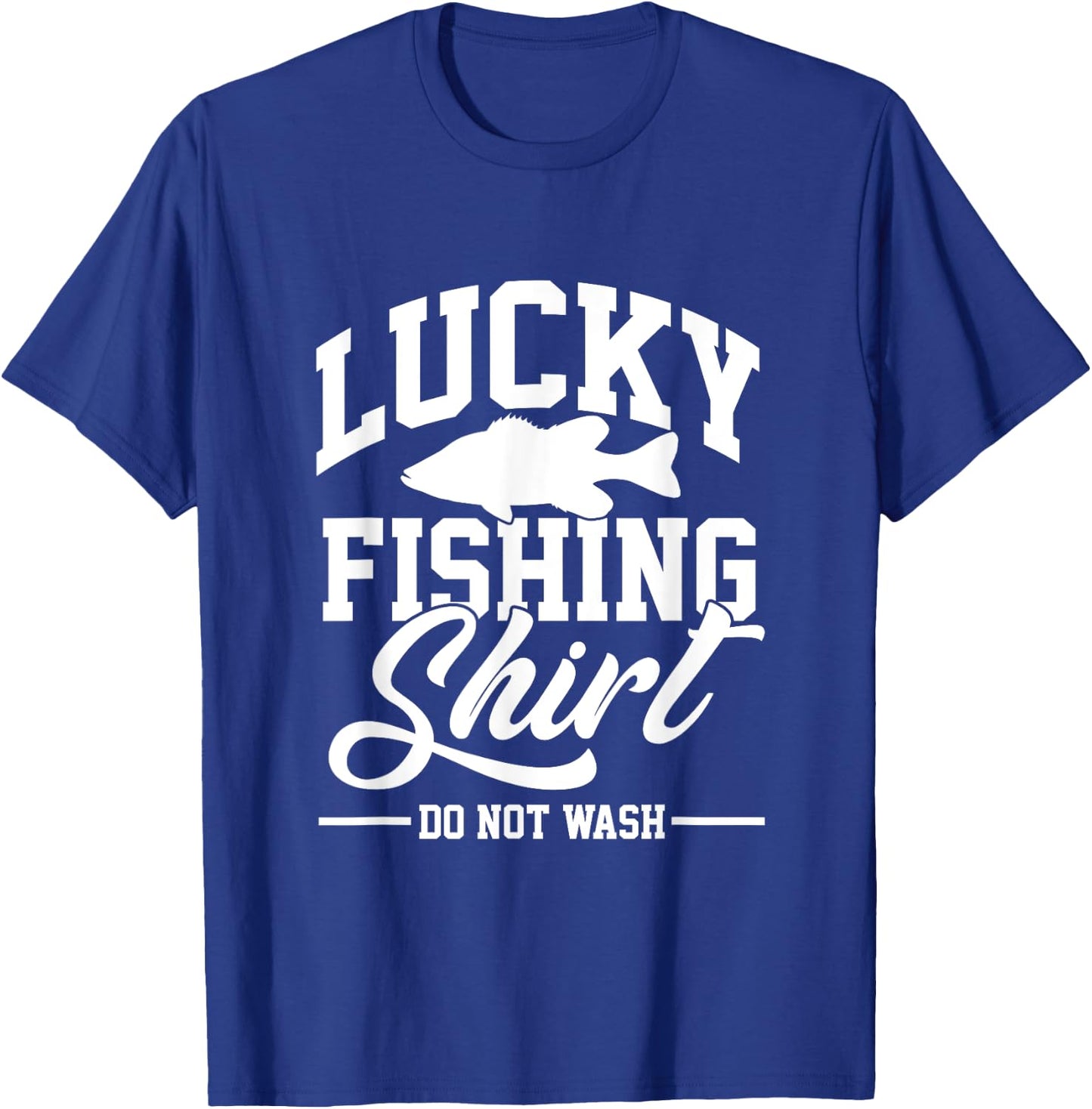 Lucky Fishing Outfit | Fish Fishing | Fisherman T-Shirt - T-Shirt | Royal