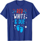 Red White Due Baby Shower 4th Of July Pregnancy Announcement T-Shirt - T-Shirt | Royal
